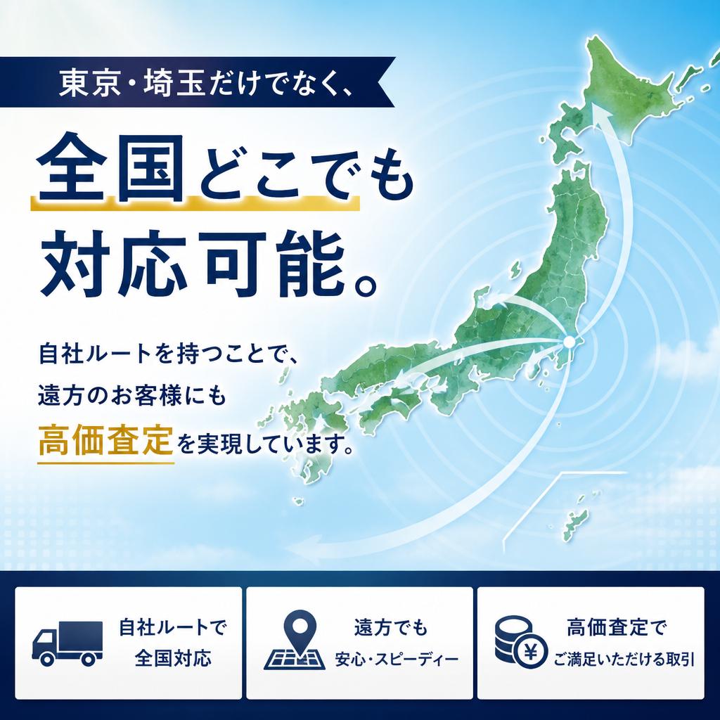 全国対応の買取サービス