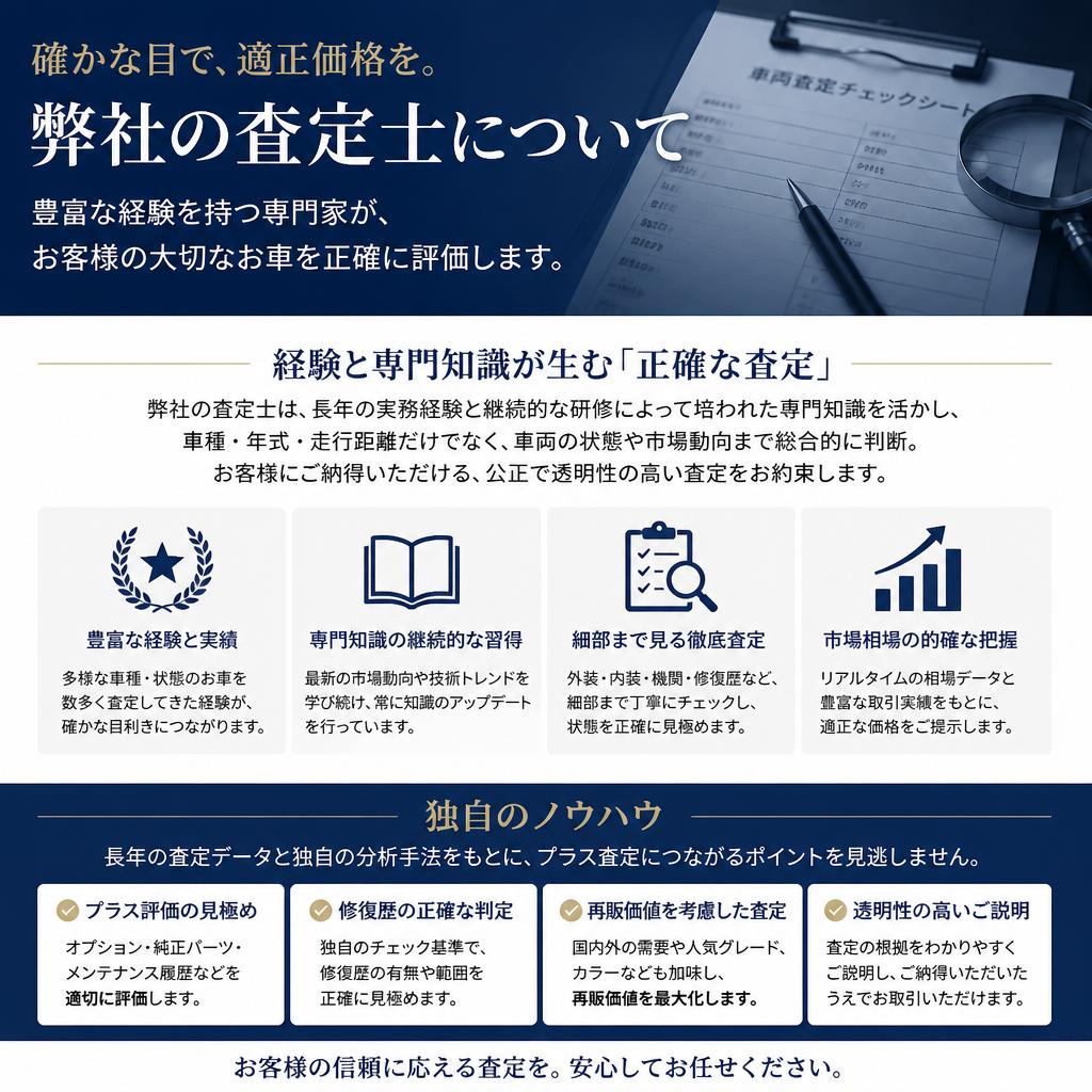 経験豊富な査定士がサポート