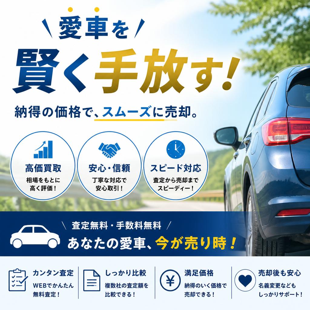 愛車を賢く手放す！