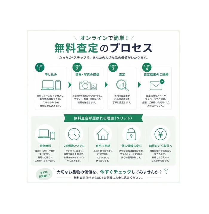簡単便利！無料査定の魅力