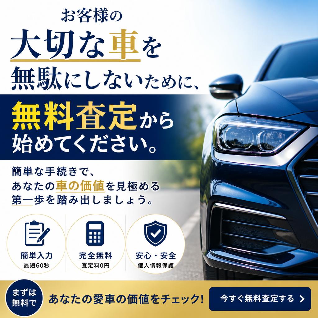 まずは無料査定を！