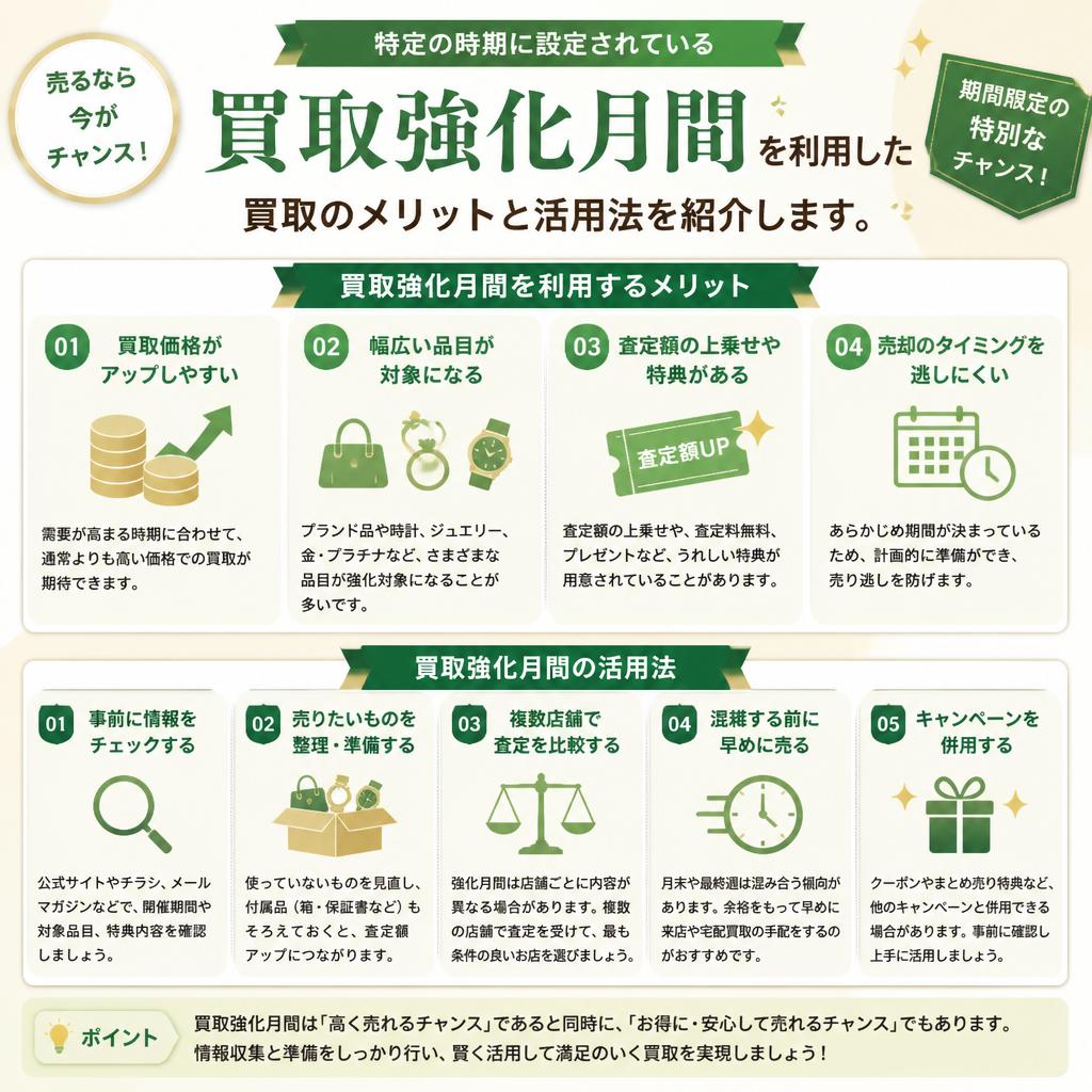 買取強化月間の活用法