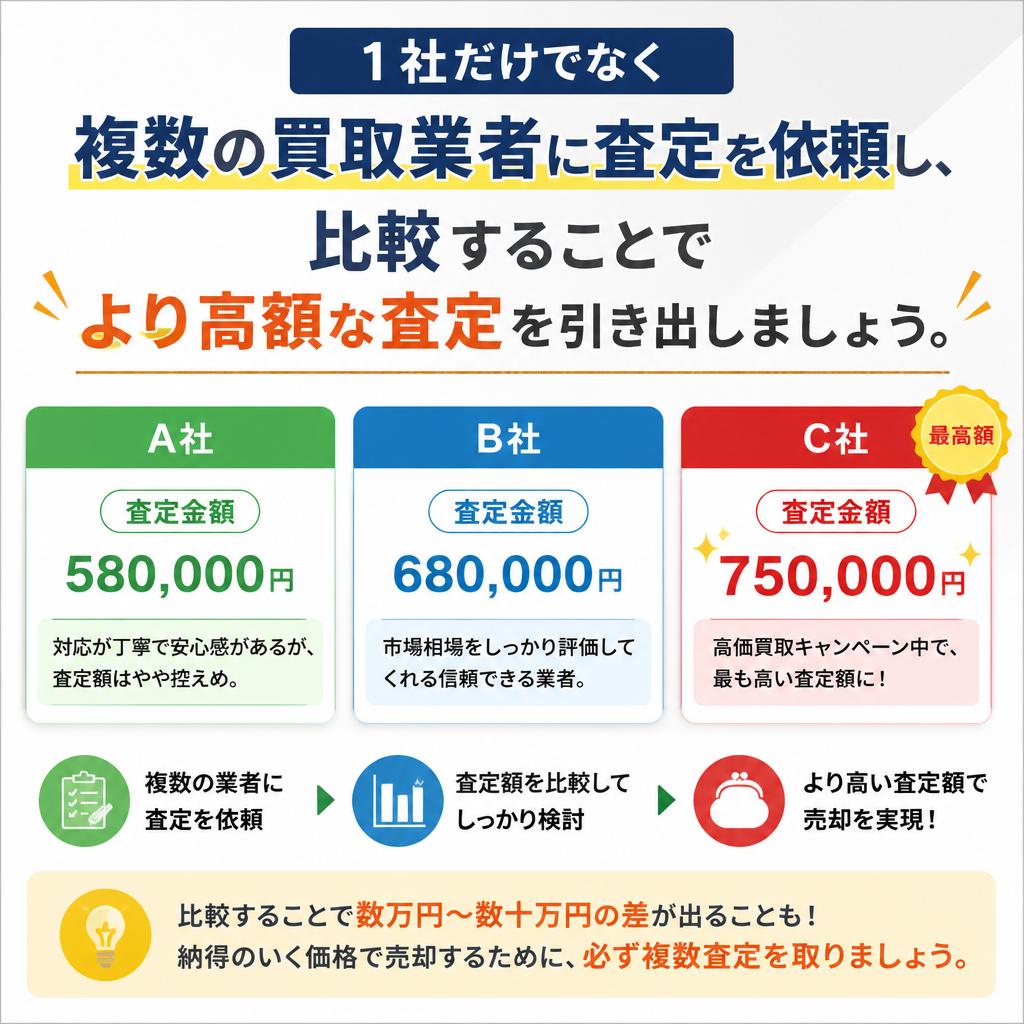 5. 複数の査定業者を比較