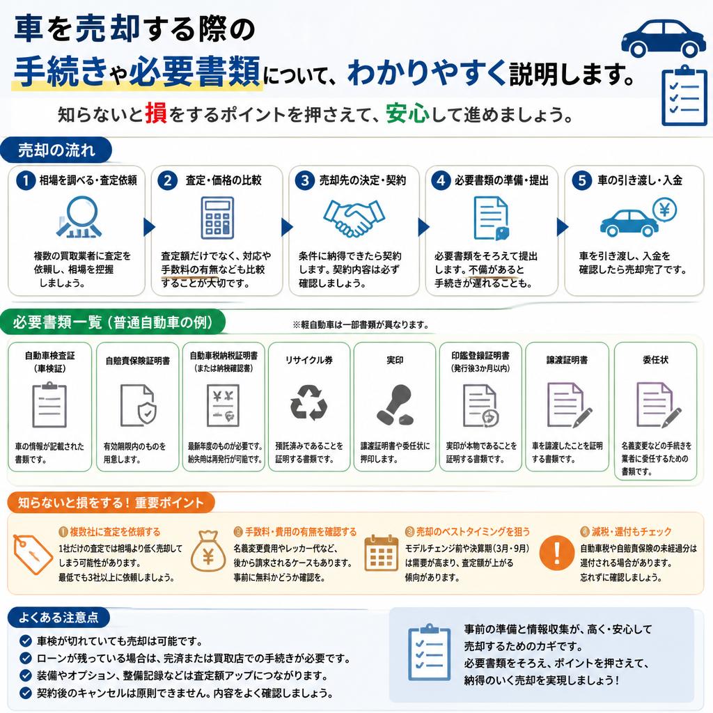 スムーズな車売却手続きガイド