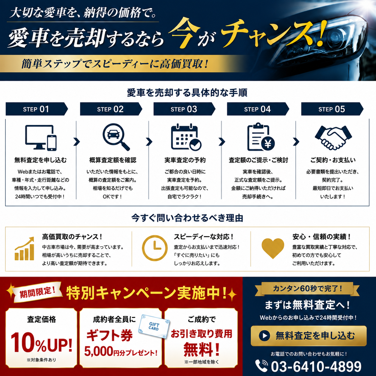 今すぐ愛車を売却してみませんか？