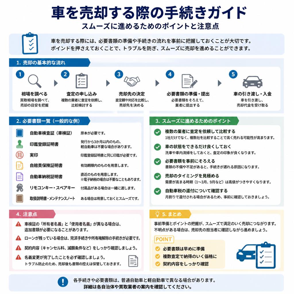 売却手続きをスムーズに進めるためのポイント