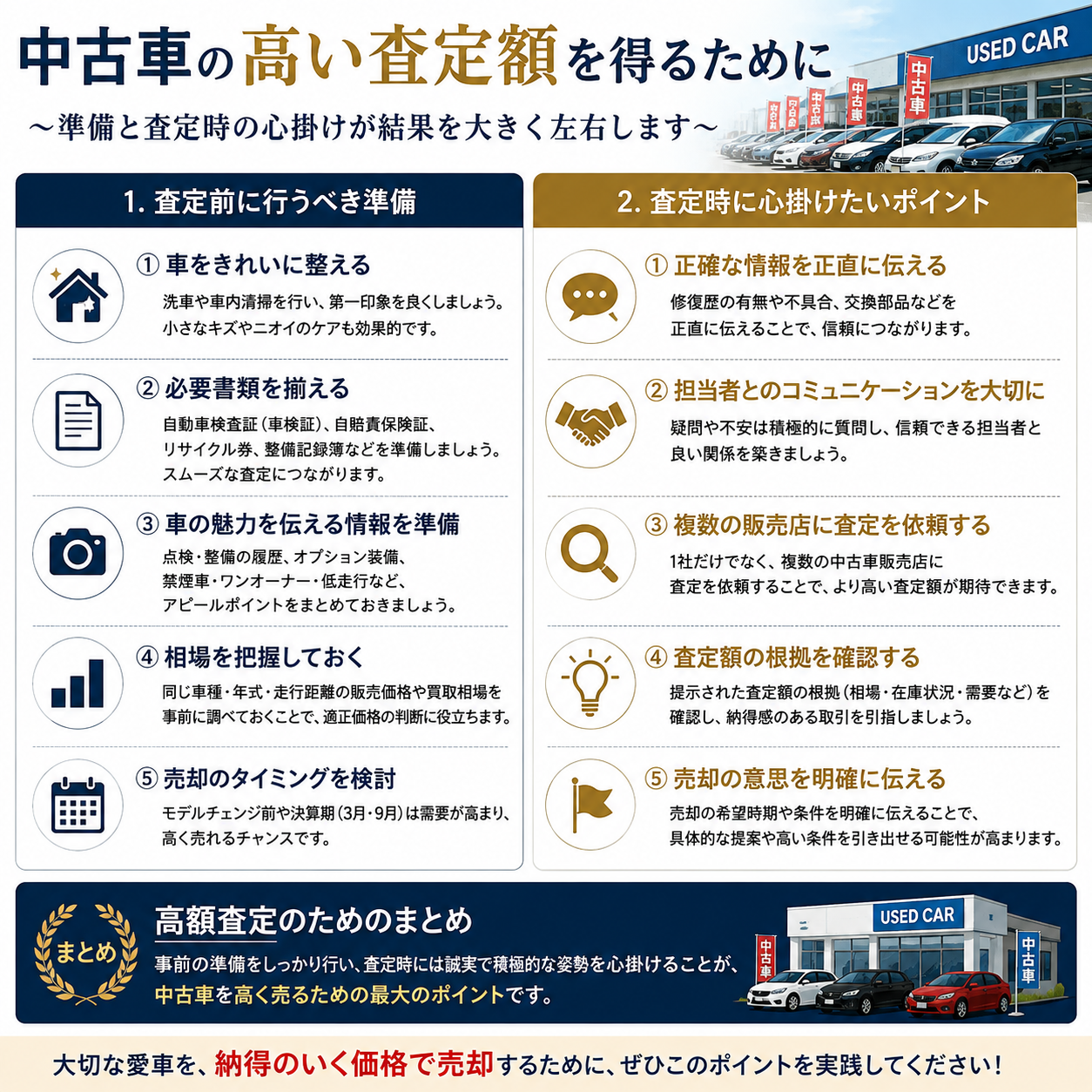 高価買取を実現するための秘訣