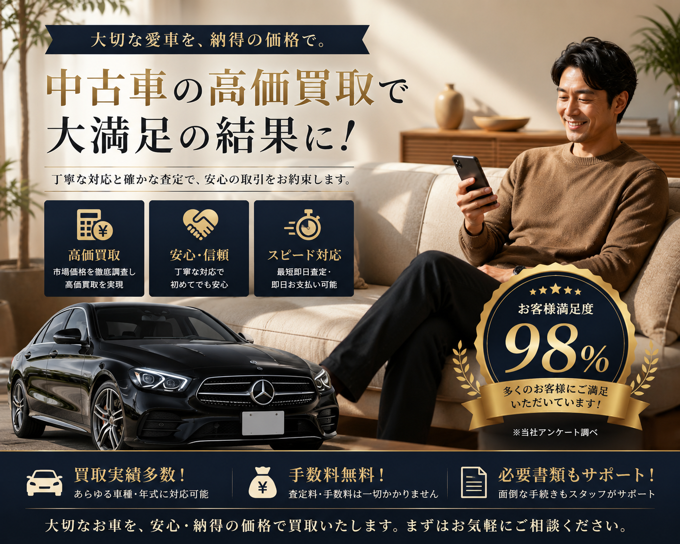 査定額に納得いかない場合は？